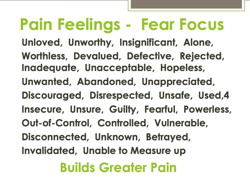 Beauty Recovered, Releasing Fear